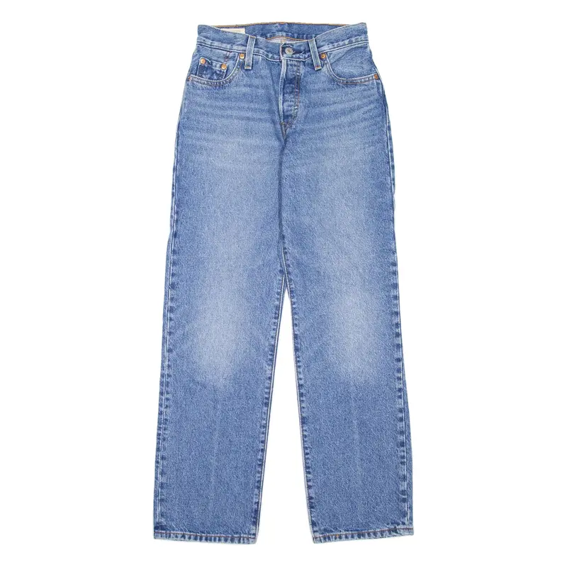 LEVI'S 501 BIG E Jeans 90's Womens Blue Regular Straight Stone Wash W23 L30