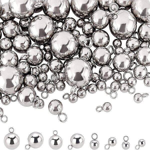 100pcs 4 Style  304 Stainless Steel Charms