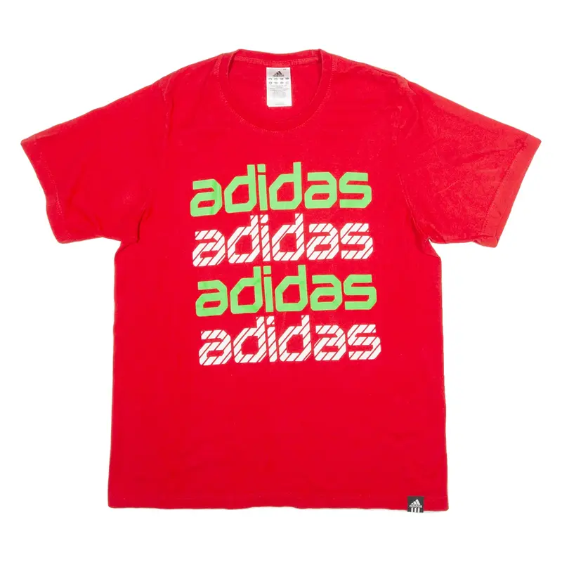 ADIDAS Mens T-Shirt Red M