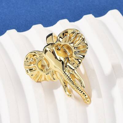 Brass Adjustable Open Cuff Rings for Women