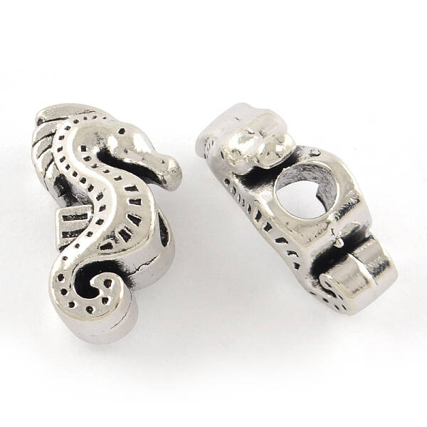 Tibetan Style Alloy European Large Hole Beads
