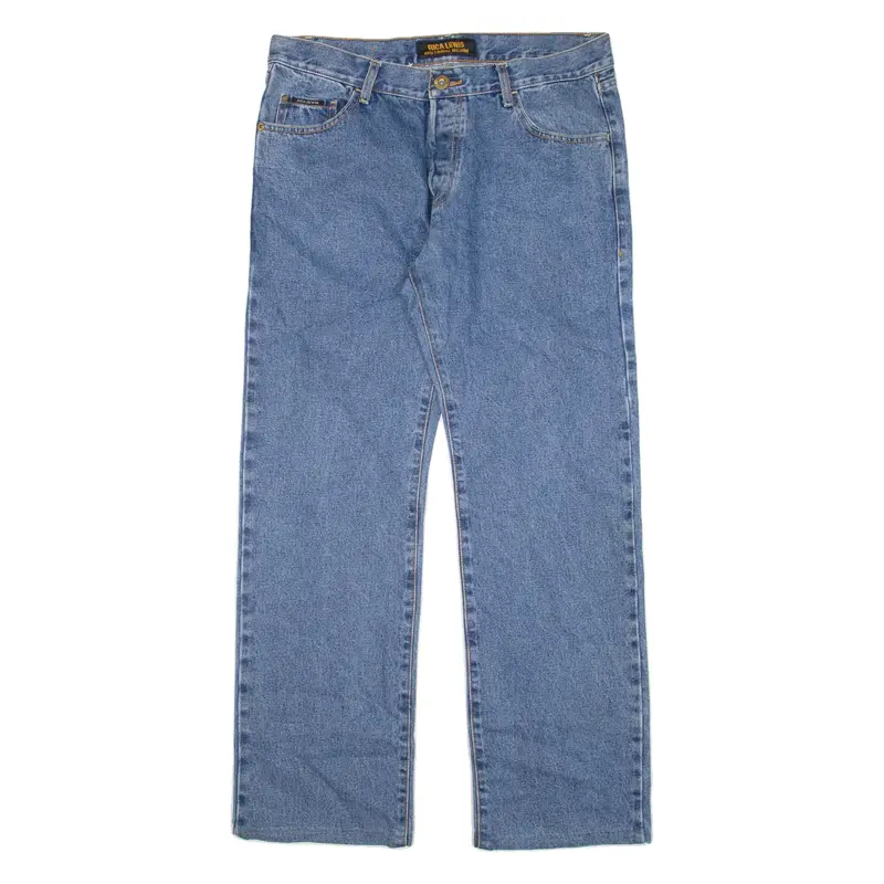 RICA LEWIS Mens Jeans Blue Relaxed Straight W35 L30
