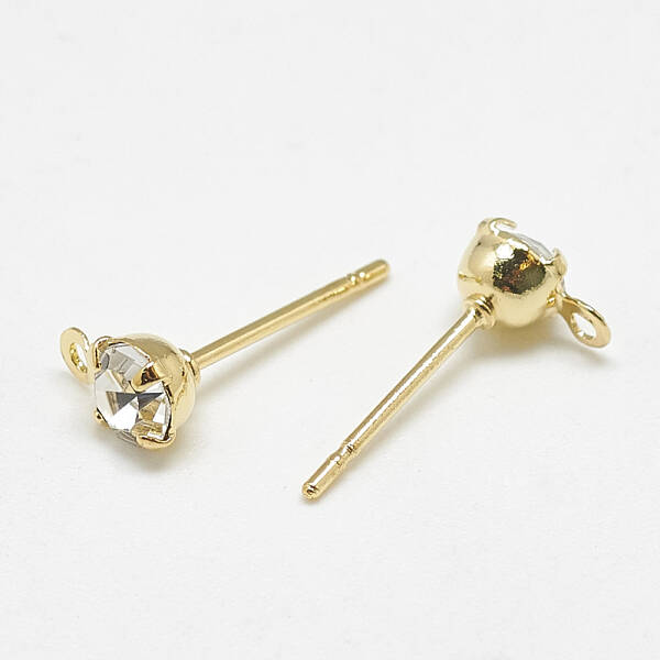 Brass Stud Earring Findings