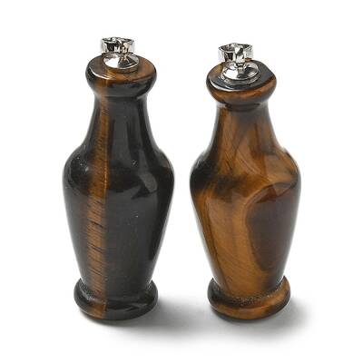 Natural Tiger Eye 3D Pendants