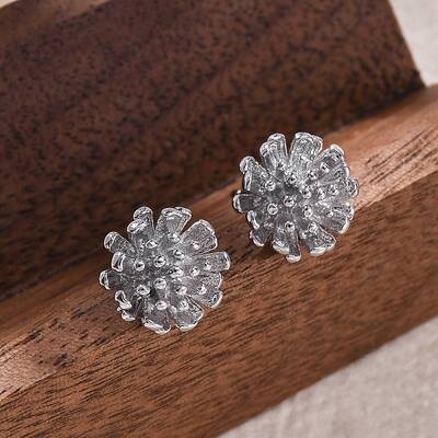 Brass Stud Earrings