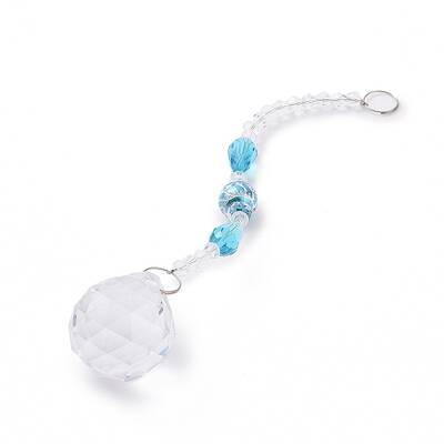 Faceted Crystal Glass Ball Chandelier Suncatchers Prisms