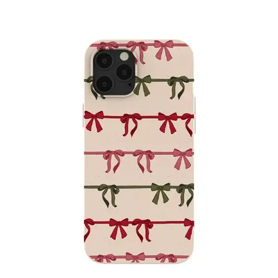 Seashell Holiday Bows iPhone 12 Pro Max Case