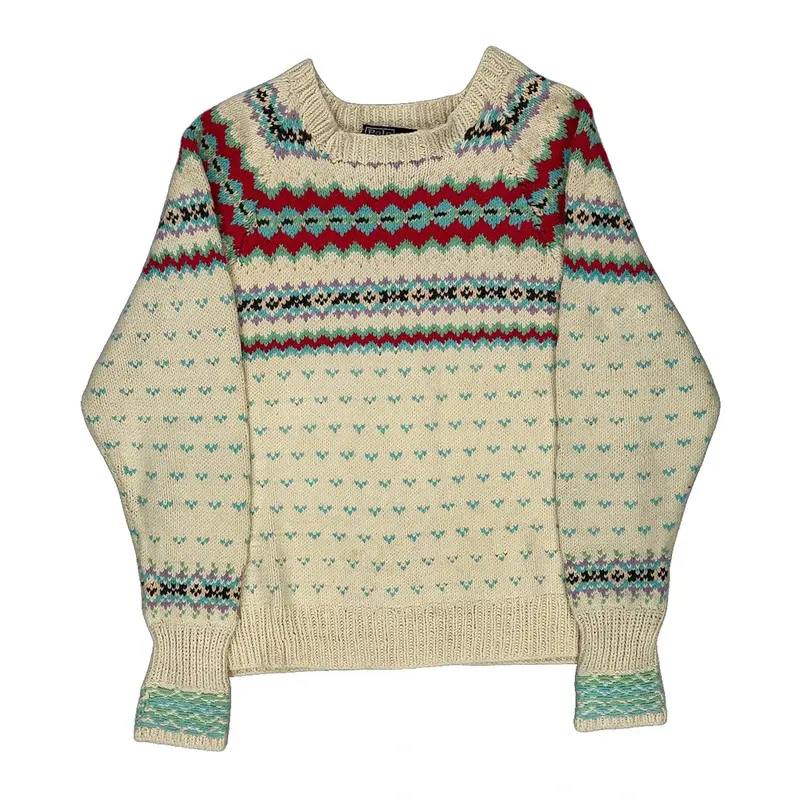 Polo By Ralph Lauren Jumper - Medium Cream Wool