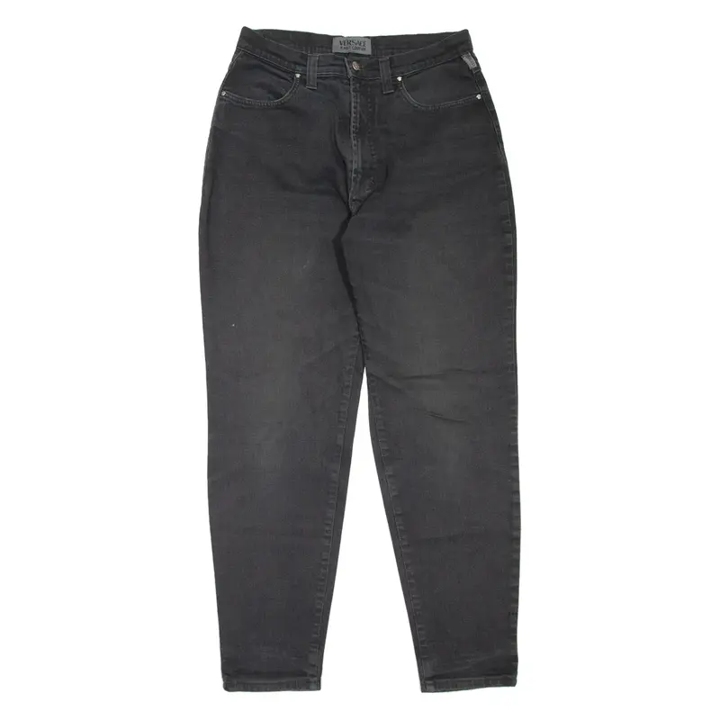 VERSACE JEANS COUTURE Womens Jeans Black Regular Mom W28 L30