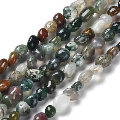 Natural Indian Agate Beads Strands