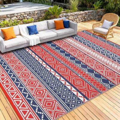 Garvee Outdoor Rug 9x12 for Patios Clearance,Waterproof Mat,Large Outside Carpet,Reversible Plastic Straw Camping Rugs,Porch,...