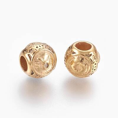 316 Surgical Stainless Steel European Beads