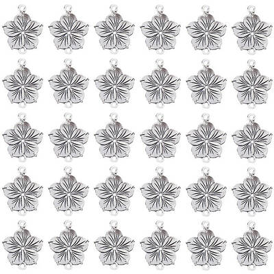 60Pcs Tibetan Style Zinc Alloy Connector Charms
