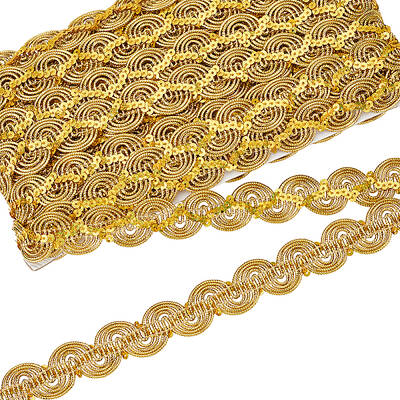 15 Yards Sparkle Polyester Wavy Lace Ribbon