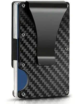 Black Friday Deal Men's Aluminum Card Holder, Rfid Blocking Wallet, 2023 Trendy Multifunction Short Wallet for Daily Use, Ban...