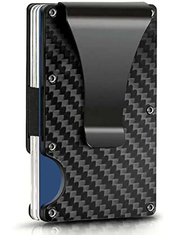 Black Friday Deal Men's Aluminum Card Holder, Rfid Blocking Wallet, 2023 Trendy Multifunction Short Wallet for Daily Use, Ban...