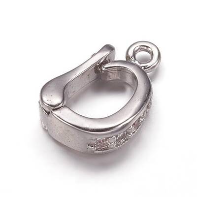 Brass Cubic Zirconia Enhancer Shortener Bails