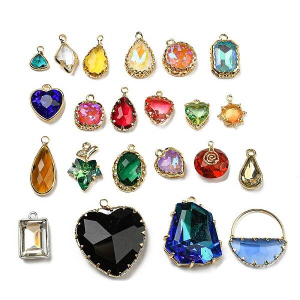 Glass Rhinestone Pendants