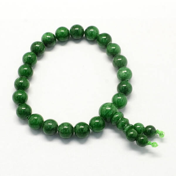 Buddha Meditation Yellow Jade Beaded Stretch Bracelets