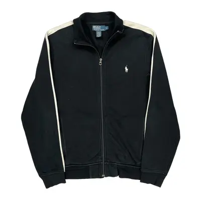 Polo By Ralph Lauren Zip Up - Large Black Cotton Blend