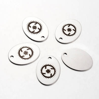 Non-Tarnish Spray Painted 201 Stainless Steel Steampunk Pendants