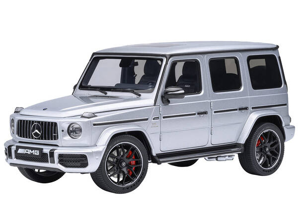 2019 Mercedes-Benz AMG G63 Iridium Silver Metallic 1/18 Model Car by Autoart