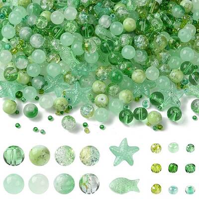 Mixed Styles Glass Beads