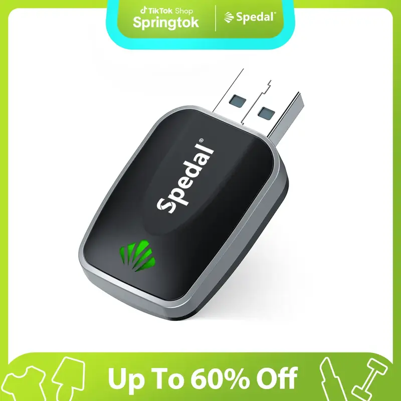 SPEDAL 2 in 1 Wireless Apple CarPlay Adapter, Converts Wiredto Wireless for Factory Wired CarPlay Cars from2016+#springtok Fa...