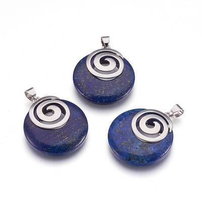Natural Dyed Lapis Lazuli Pendants