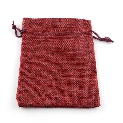 Burlap Packing Pouches Drawstring Bags