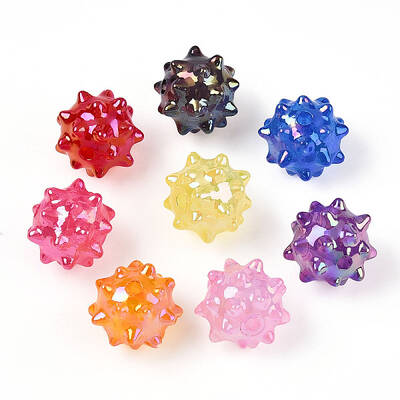 AB Plating Oapque Acrylic Beads