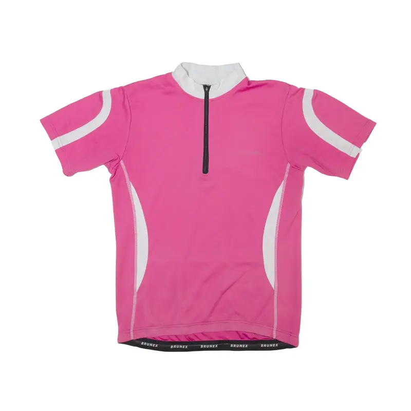 BRUNEX Cycling Womens Jersey Pink 1/2 Zip S