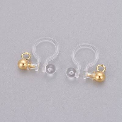 Transparent U Type Painless Prevent Allergy Resin Ear Clip