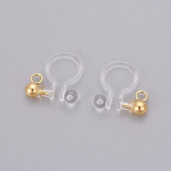 Transparent U Type Painless Prevent Allergy Resin Ear Clip