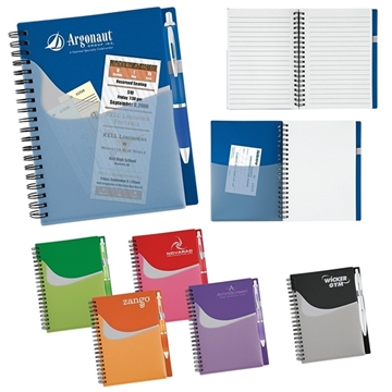 75 Customized New Wave Pocket Buddy Notebook Set - Translucent