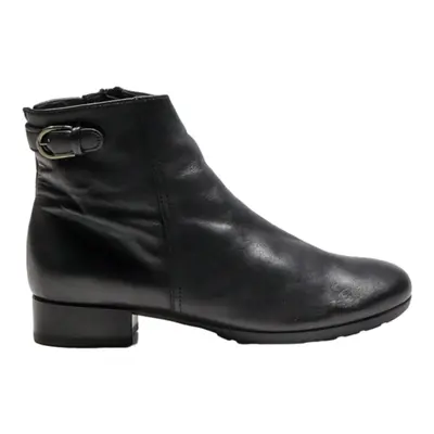 GABOR Ankle Boots Black Leather Womens UK 4