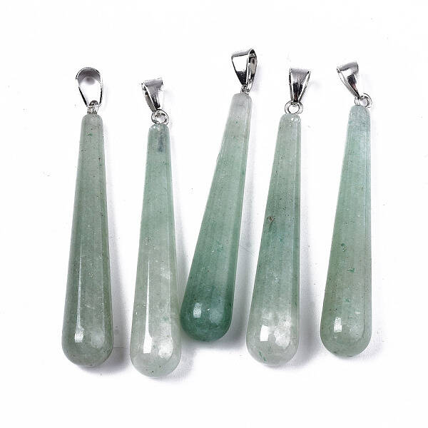 Natural Green Aventurine Big Pendants