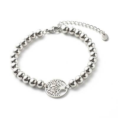 Tarnish Resistant Tree of Life Link Bracelets for Men Women