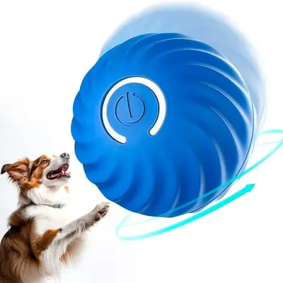 Interactive Dog Toys, Moving Dog Toy Ball with Cover, Self Rolling Dog Ball for Small/Medium/Large Dogs/Puppy, Automatic Dog ...