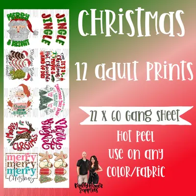 Christmas #1 Gang Sheet, 22 x 60