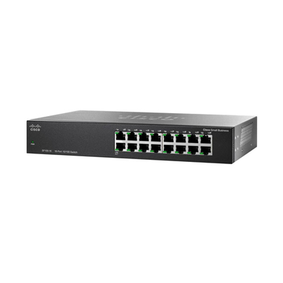 Cisco SR216T-NA | SF100-16 16 x Ports 10/100Base-TX Layer 2 1U Rack-Mountable Ethernet Network Switch