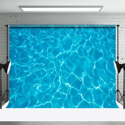 Water Ripples Swimming Pool Summer Photo Backdrop - Aperturee