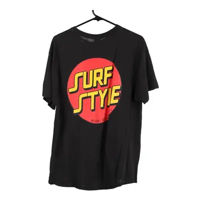 Surf Style Delta T-Shirt - Large Black Cotton