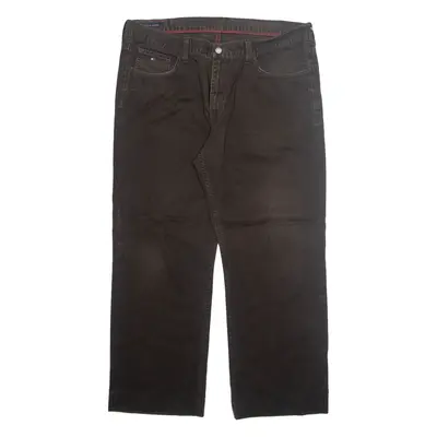 TOMMY HILFIGER Mens Trousers Brown Regular Straight W40 L29
