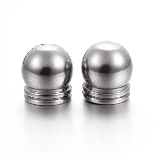 Tarnish Resistant 304 Stainless Steel Cord End Caps