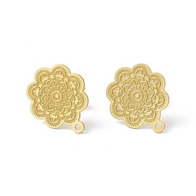 304 Stainless Steel Stud Earrings Finding