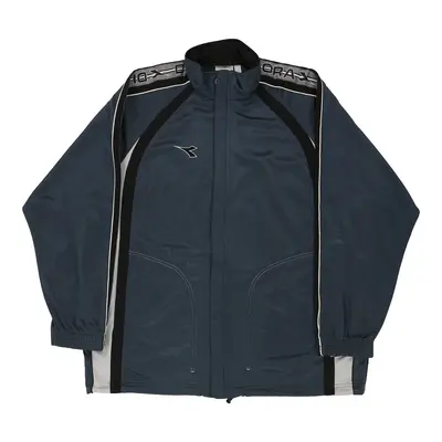 Diadora Track Jacket - 2XL Navy Polyester