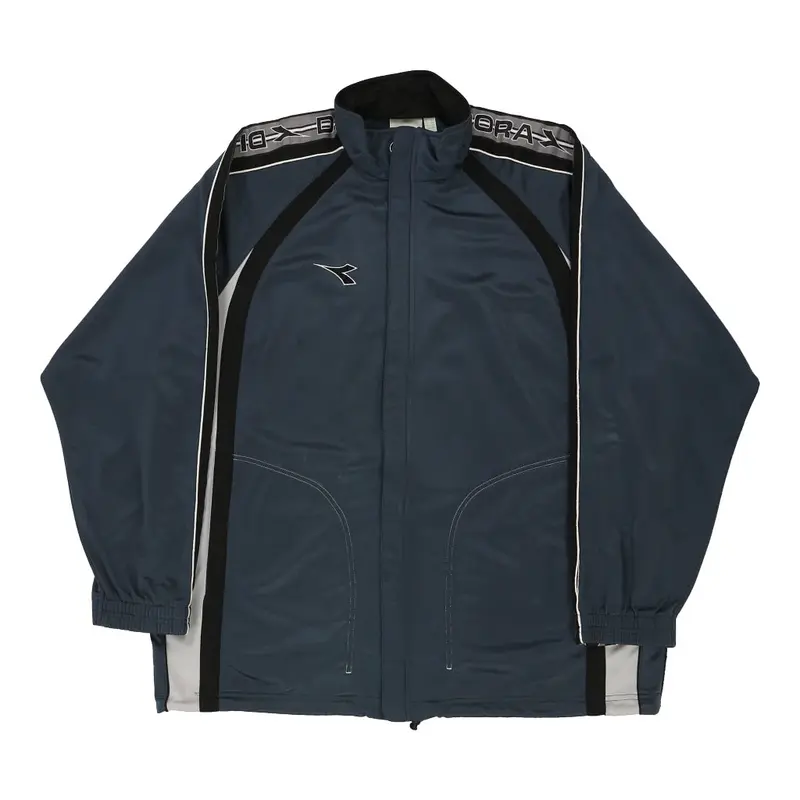 Diadora Track Jacket - 2XL Navy Polyester
