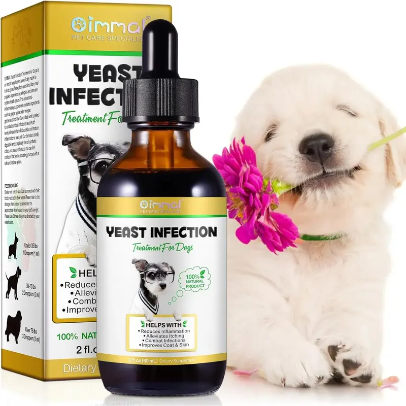 Yeast Infection Treatment for Dogs, Dog Ear Infection Treatment Supports Healthy Itch Relief, Inflammation Relief, Allergy Re...