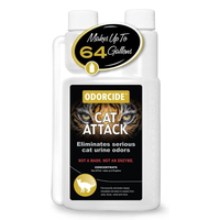 Odorcide Cat Attack Concentrate Odor Eliminator - Cat Odor Remover for Carpet & Upholstery-Cat Urine Remover for Litter Box -...